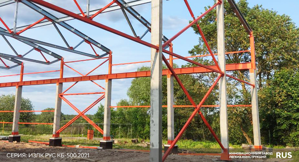 Быстровозводимое здание с крановым оборудованием в Новгородской области